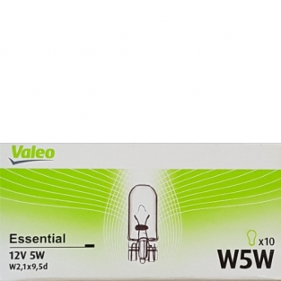 10 stuks W5W 12V 5W W2,1x9,5d Valeo Essential